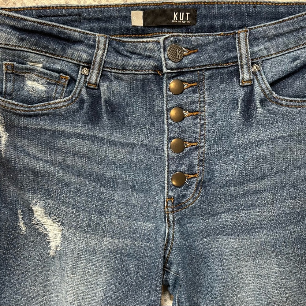 Kut from the Kloth High Rise Ankle Jeans